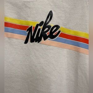Nike White Core Stripe Tank Top-Retro Stripe-Women's Size Small